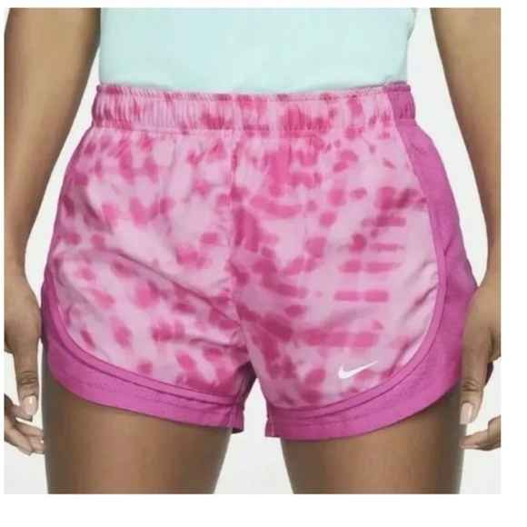 Nike Size Medium Pink Tie Dye Dri-Fit Sporty Athletic Shorts. - Picture 1 of 7